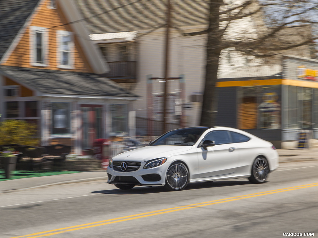 2017 Mercedes-Benz C-Class C300 Coupe 4MATIC (US-Spec) - Front Three-Quarter