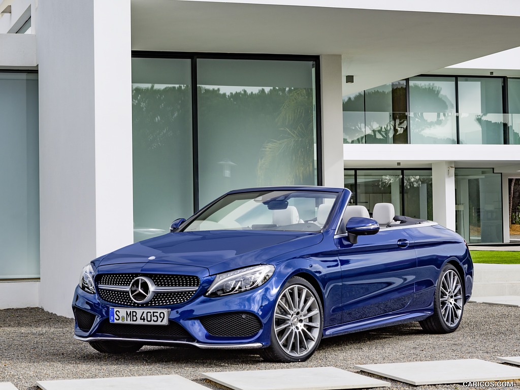 2017 Mercedes-Benz C-Class C400 4MATIC Cabriolet AMG Line (Color: Brilliant Blue) - Front