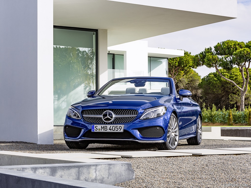 2017 Mercedes-Benz C-Class C400 4MATIC Cabriolet AMG Line (Color: Brilliant Blue) - Front