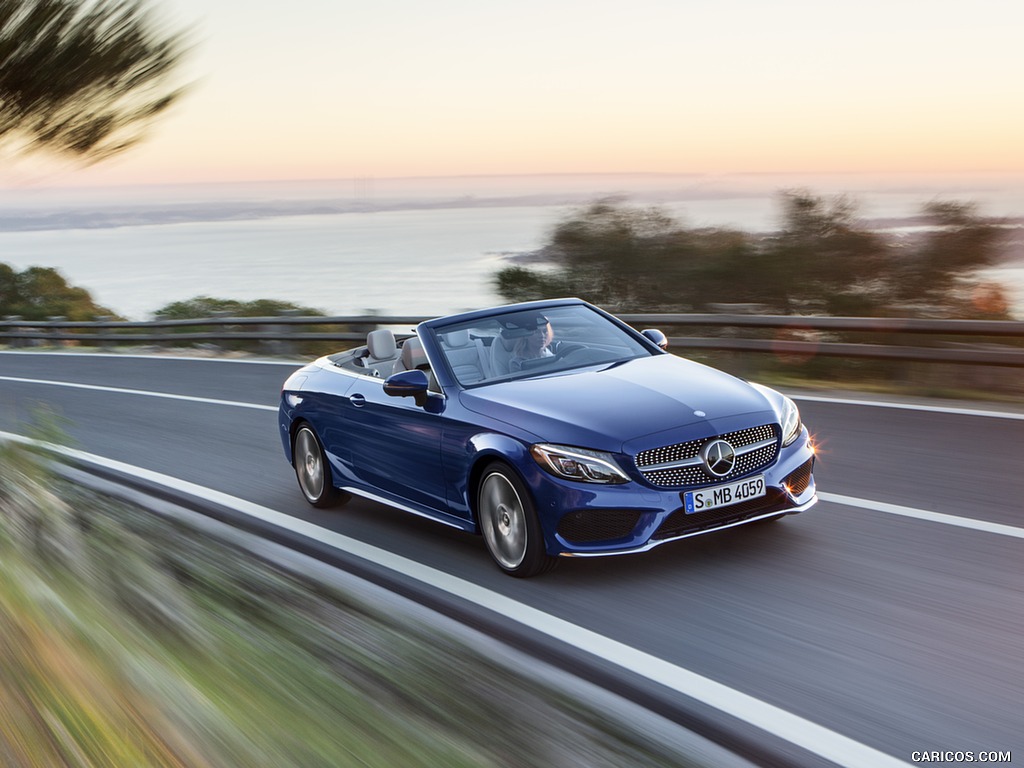 2017 Mercedes-Benz C-Class C400 4MATIC Cabriolet AMG Line (Color: Brilliant Blue) - Front