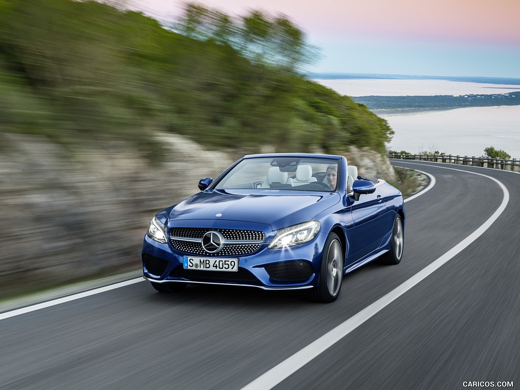 2017 Mercedes-Benz C-Class C400 4MATIC Cabriolet AMG Line (Color: Brilliant Blue) - Front