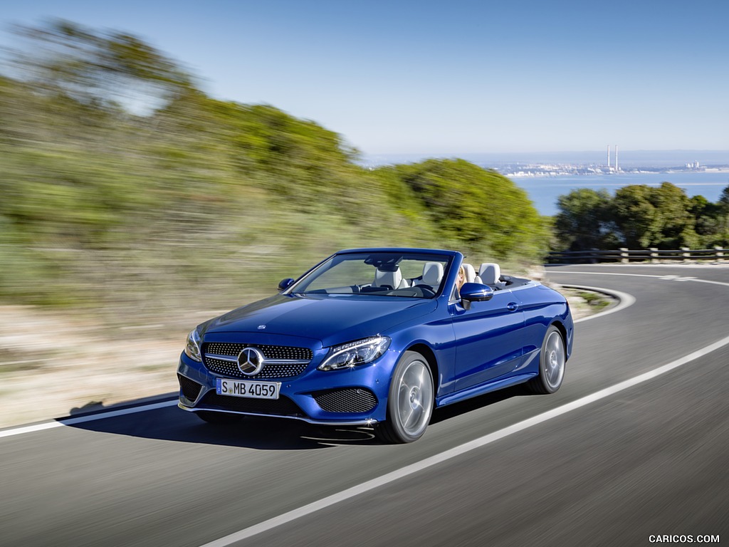 2017 Mercedes-Benz C-Class C400 4MATIC Cabriolet AMG Line (Color: Brilliant Blue) - Front