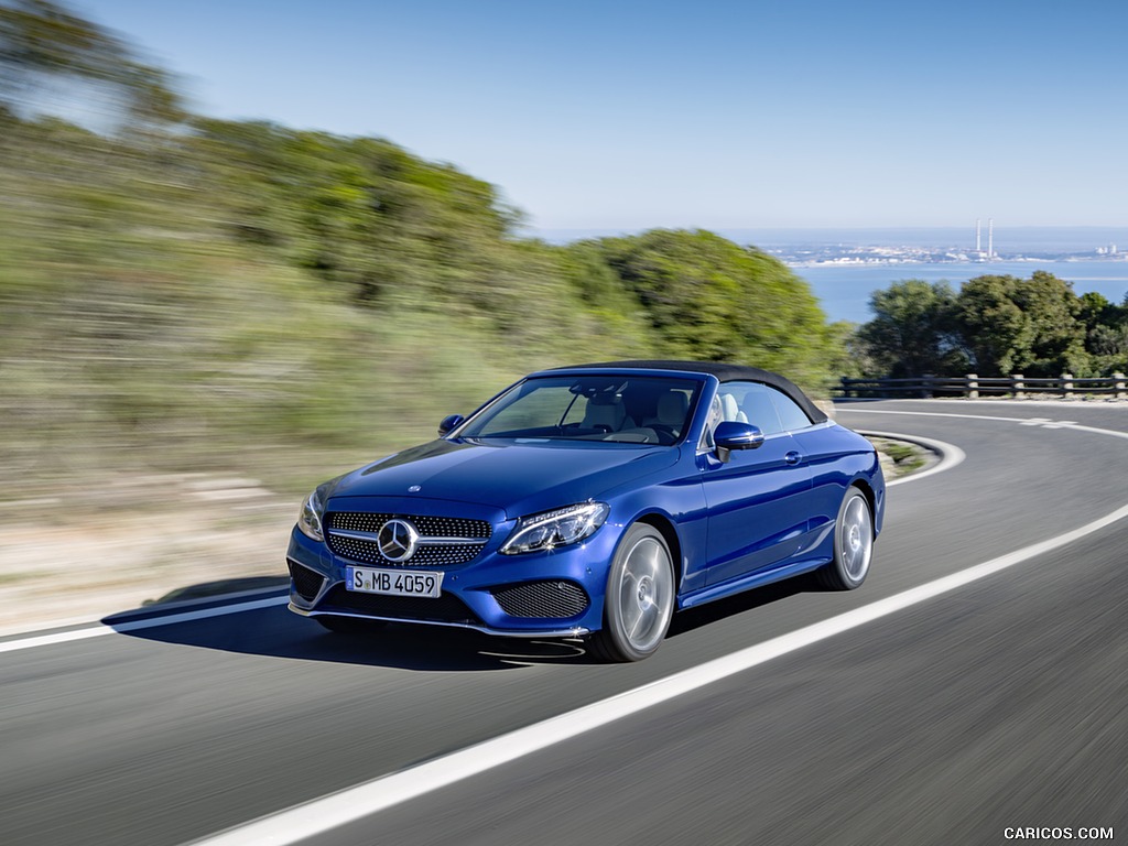 2017 Mercedes-Benz C-Class C400 4MATIC Cabriolet AMG Line (Color: Brilliant Blue) - Front