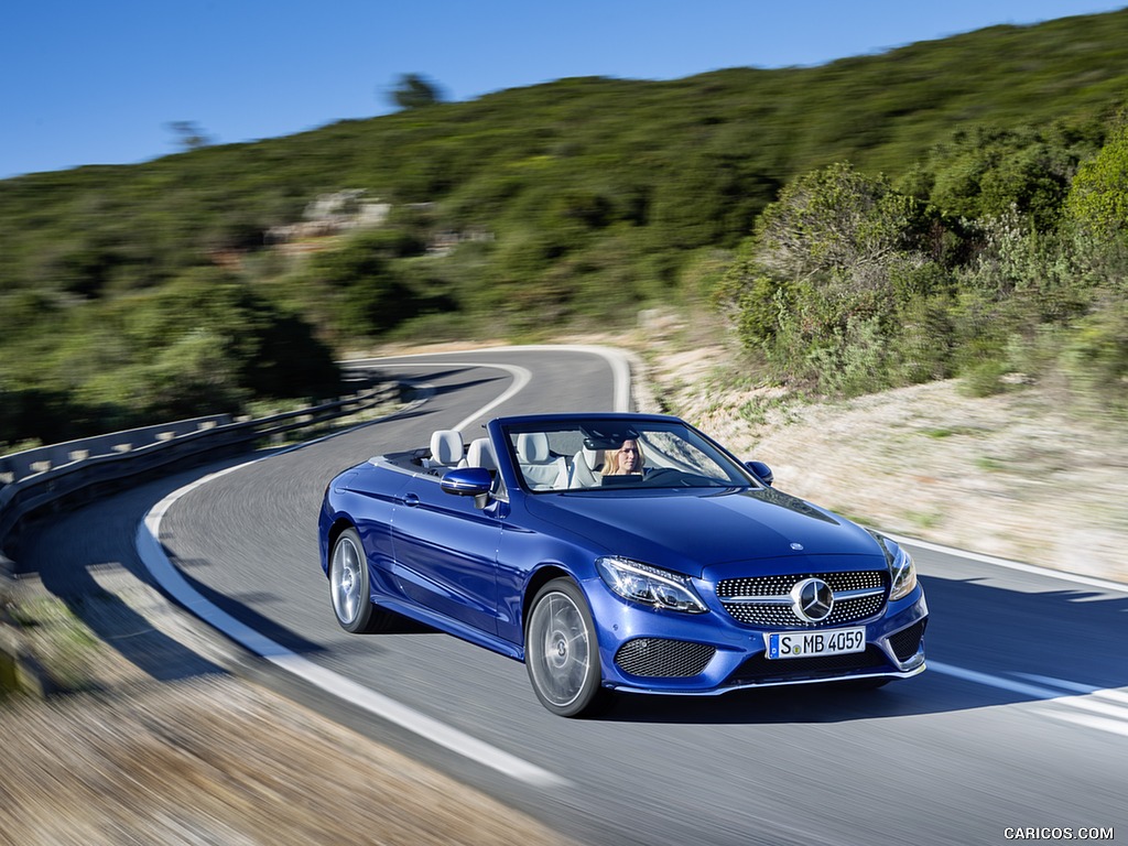 2017 Mercedes-Benz C-Class C400 4MATIC Cabriolet AMG Line (Color: Brilliant Blue) - Front