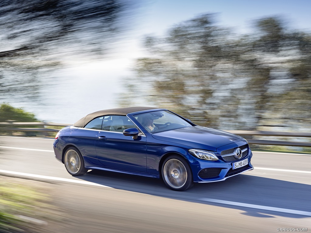 2017 Mercedes-Benz C-Class C400 4MATIC Cabriolet AMG Line (Color: Brilliant Blue) - Front