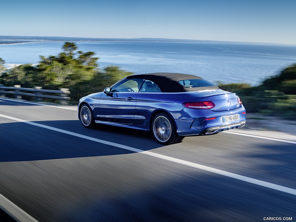 2017 Mercedes-Benz C-Class C400 4MATIC Cabriolet AMG Line (Color: Brilliant Blue) - Rear