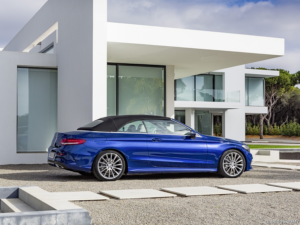 2017 Mercedes-Benz C-Class C400 4MATIC Cabriolet AMG Line (Color: Brilliant Blue) - Side