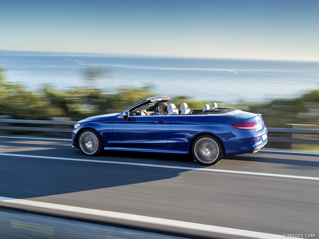 2017 Mercedes-Benz C-Class C400 4MATIC Cabriolet AMG Line (Color: Brilliant Blue) - Side