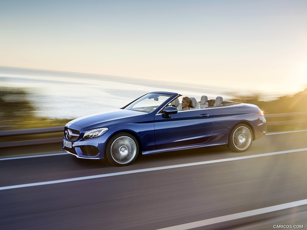 2017 Mercedes-Benz C-Class C400 4MATIC Cabriolet AMG Line (Color: Brilliant Blue) - Side