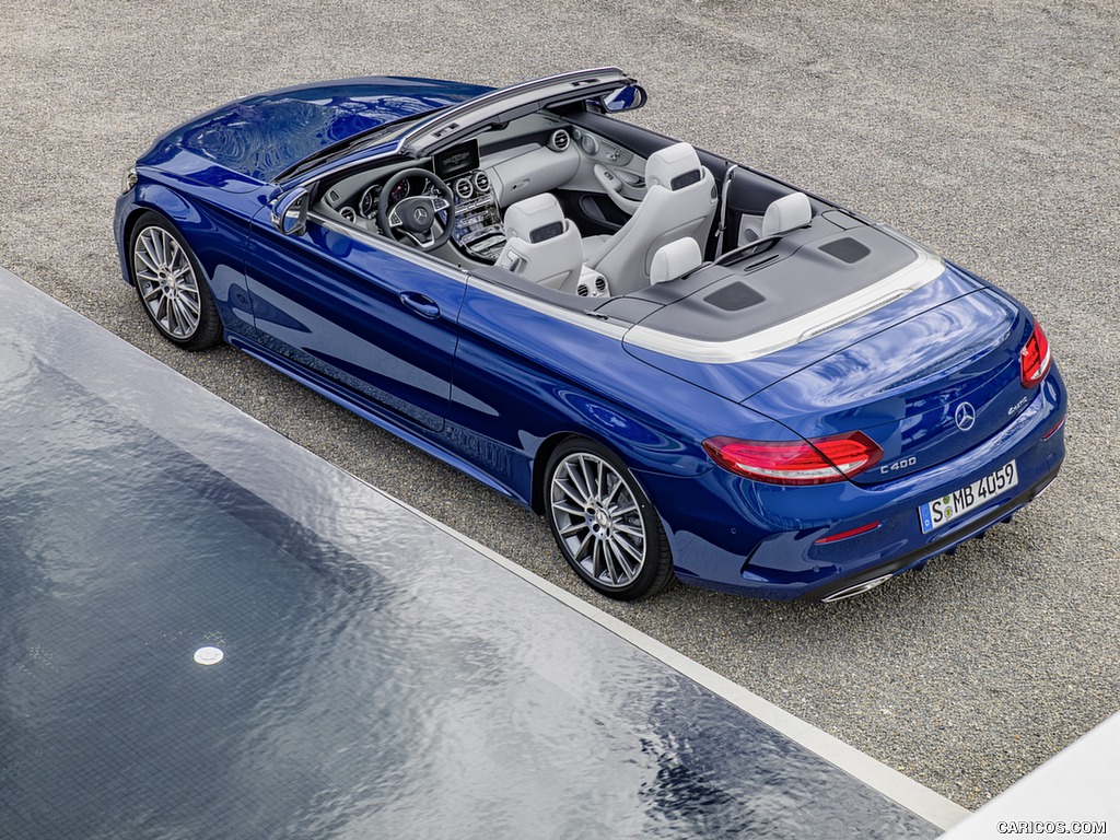 2017 Mercedes-Benz C-Class C400 4MATIC Cabriolet AMG Line (Color: Brilliant Blue) - Top