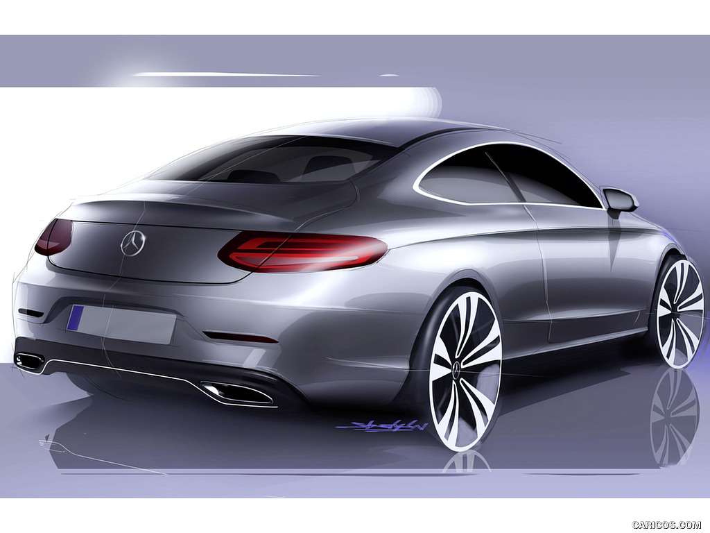 2017 Mercedes-Benz C-Class Coupe - Design Sketch