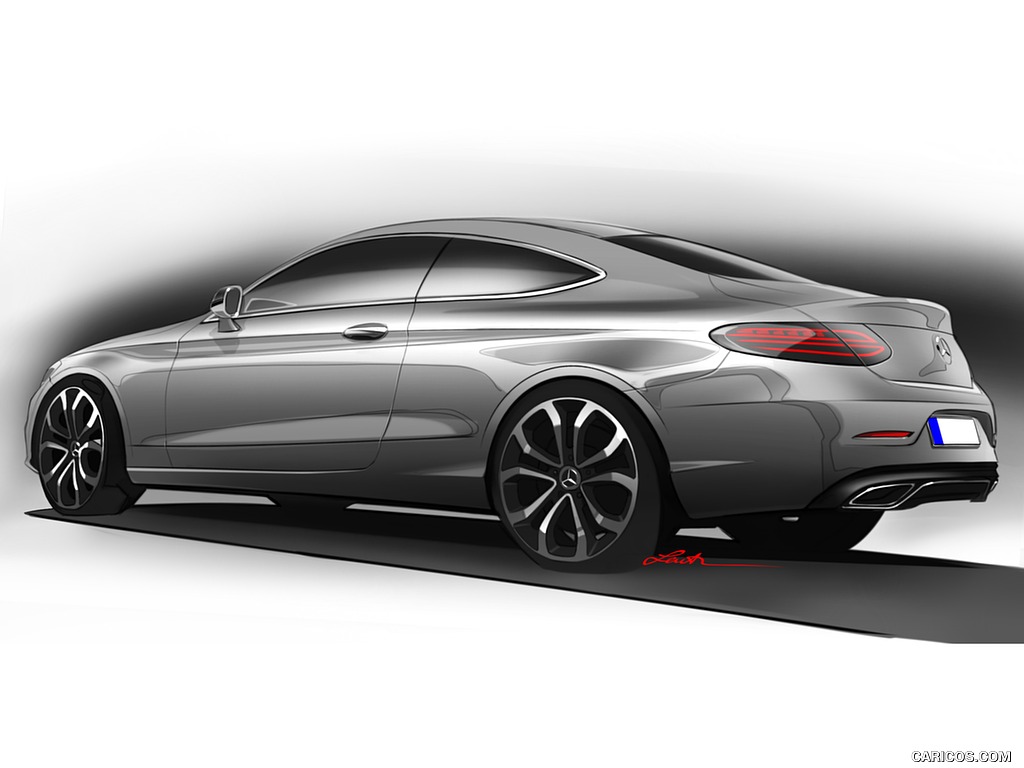 2017 Mercedes-Benz C-Class Coupe - Design Sketch