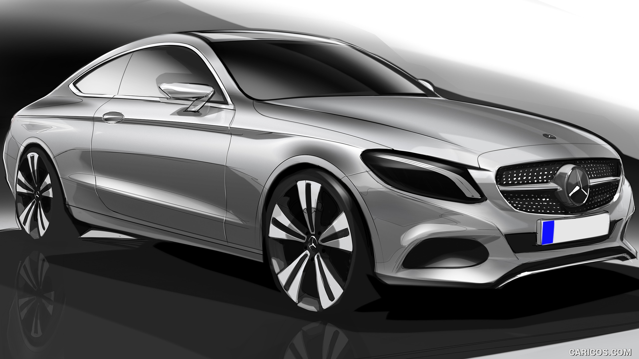2017 Mercedes-Benz C-Class Coupe - Design Sketch, #81 of 210