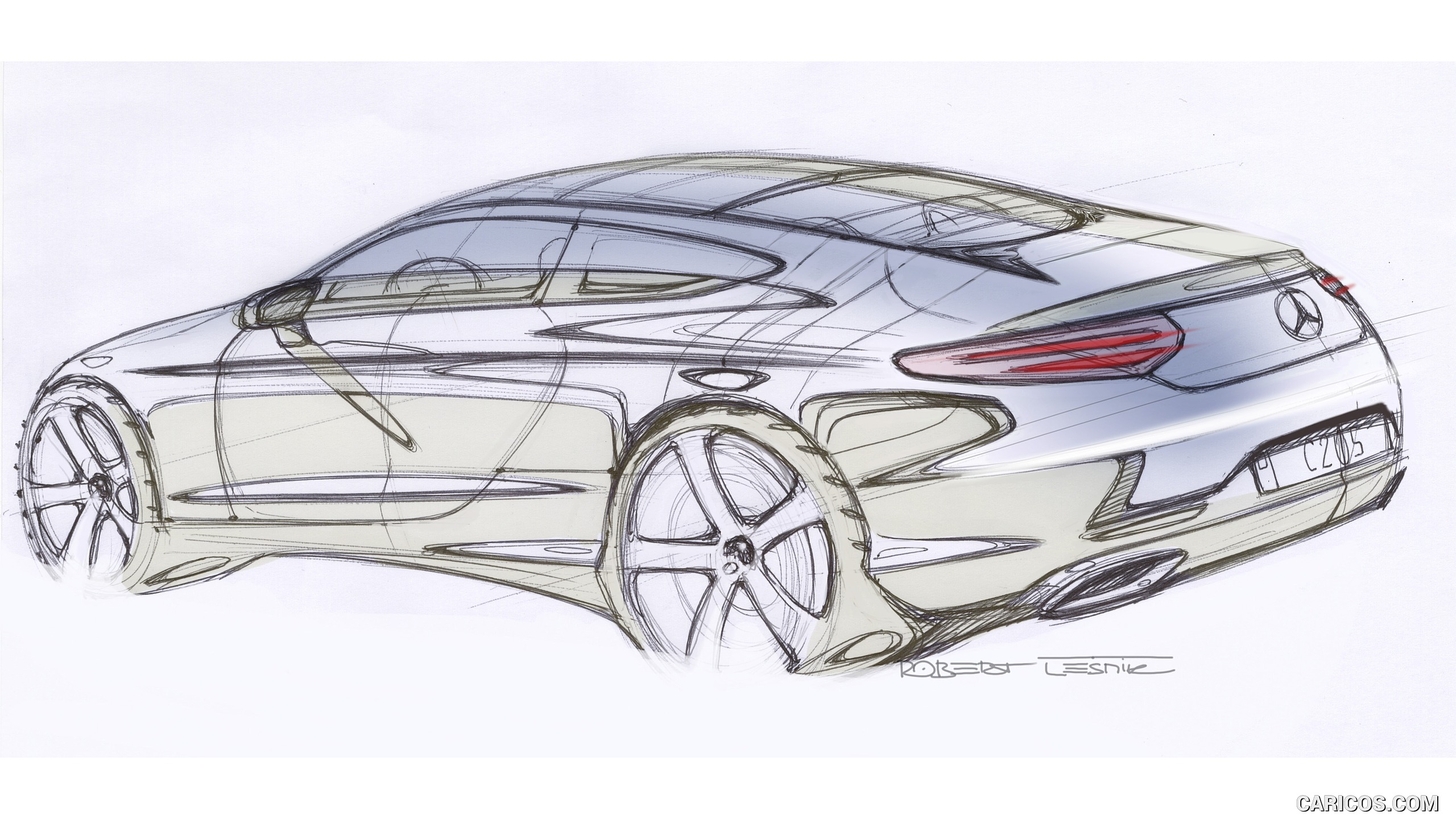 2017 Mercedes-Benz C-Class Coupe - Design Sketch, #84 of 210