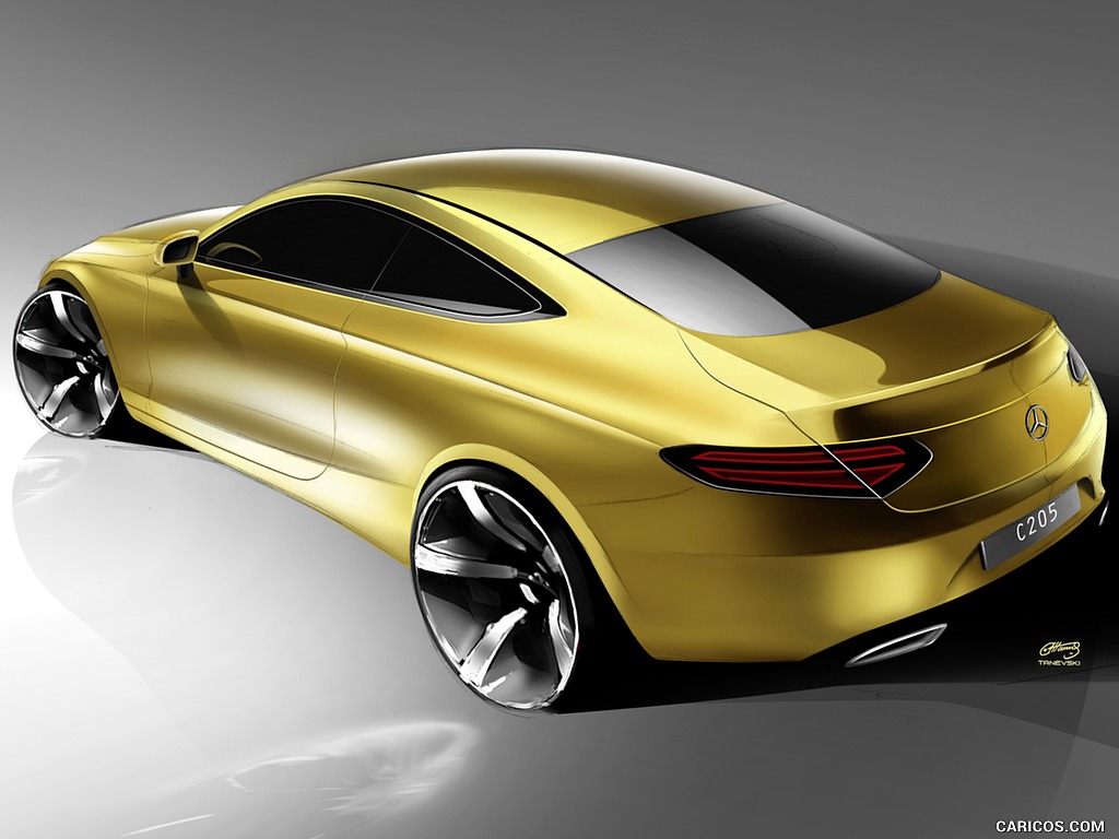 2017 Mercedes-Benz C-Class Coupe - Design Sketch