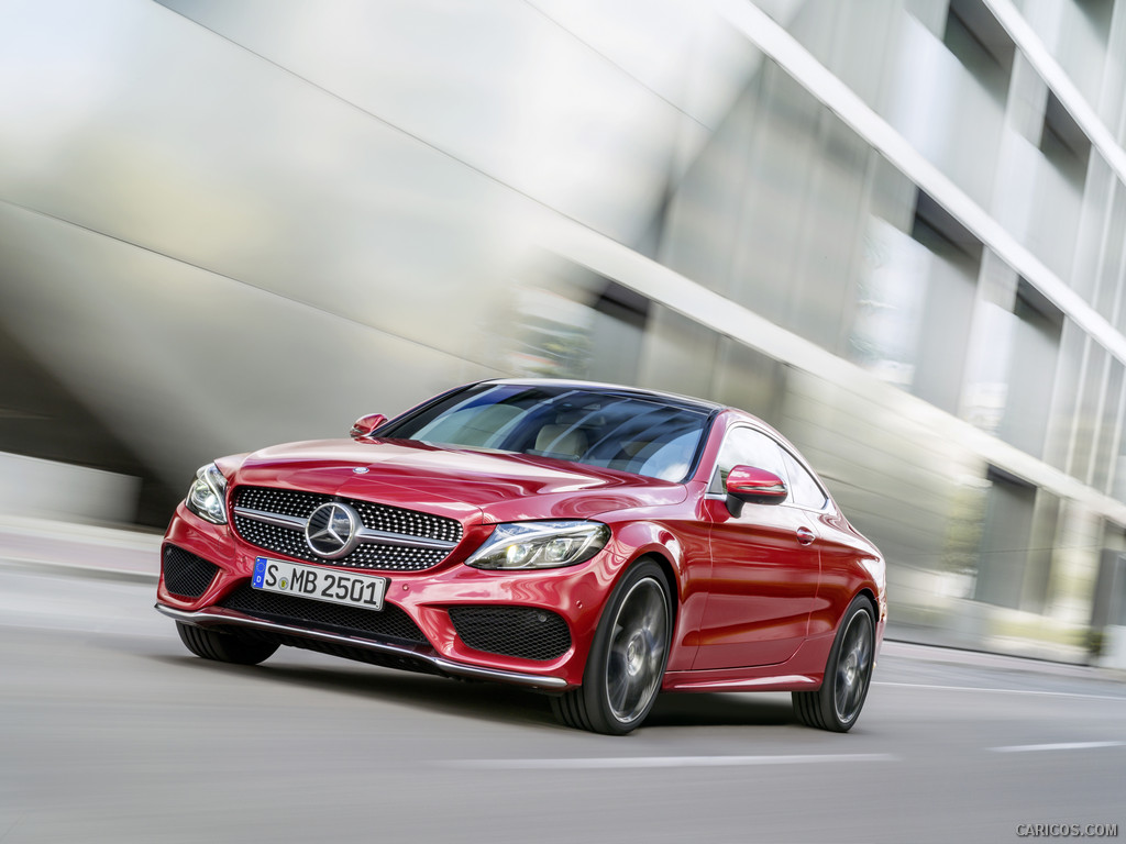 2017 Mercedes-Benz C-Class Coupe C250 d 4MATIC (Hyacinth Red) - 