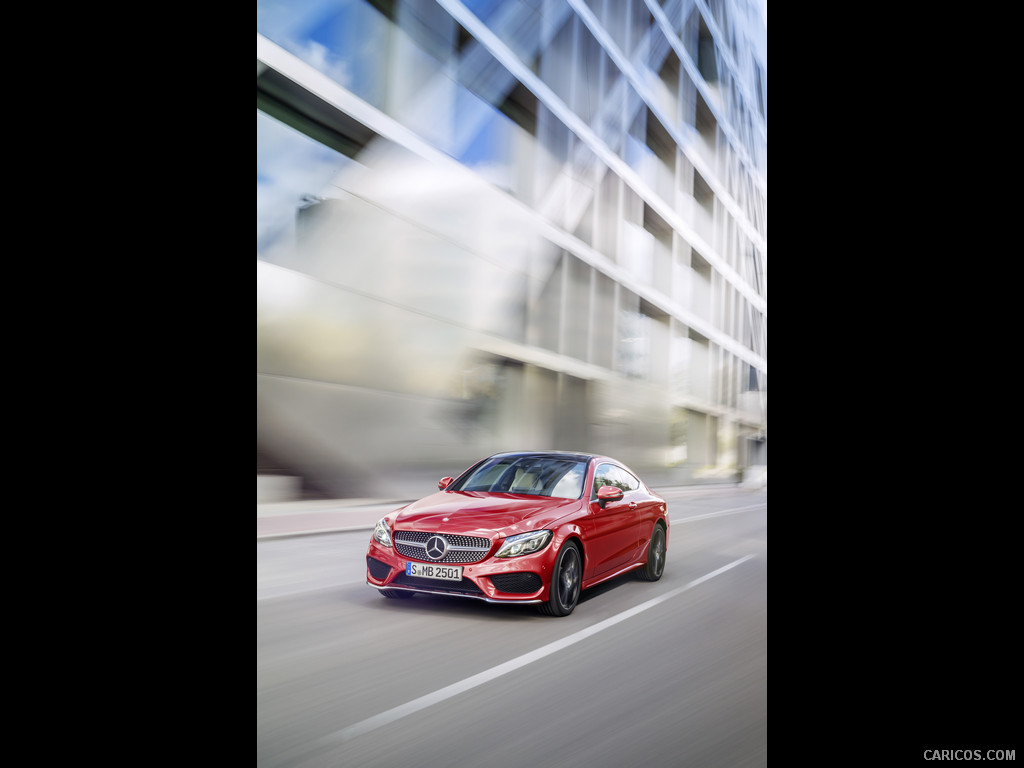 2017 Mercedes-Benz C-Class Coupe C250 d 4MATIC (Hyacinth Red) - 