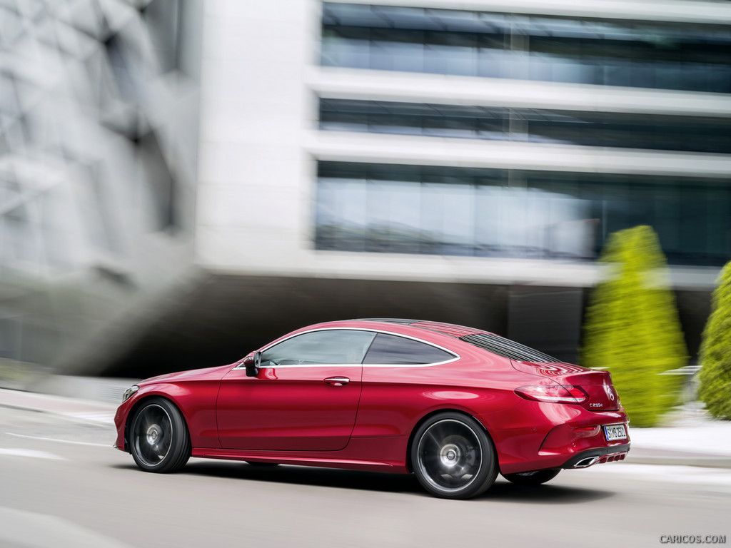 2017 Mercedes-Benz C-Class Coupe C250 d 4MATIC (Hyacinth Red) - 