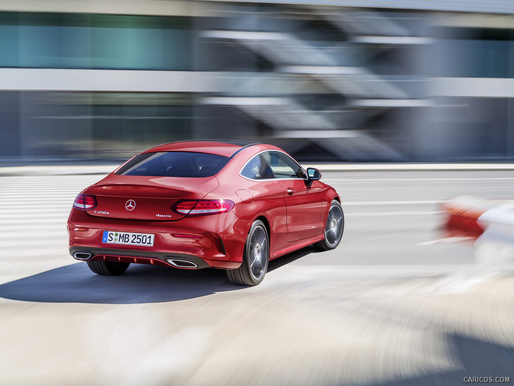 2017 Mercedes-Benz C-Class Coupe C250 d 4MATIC (Hyacinth Red) - 