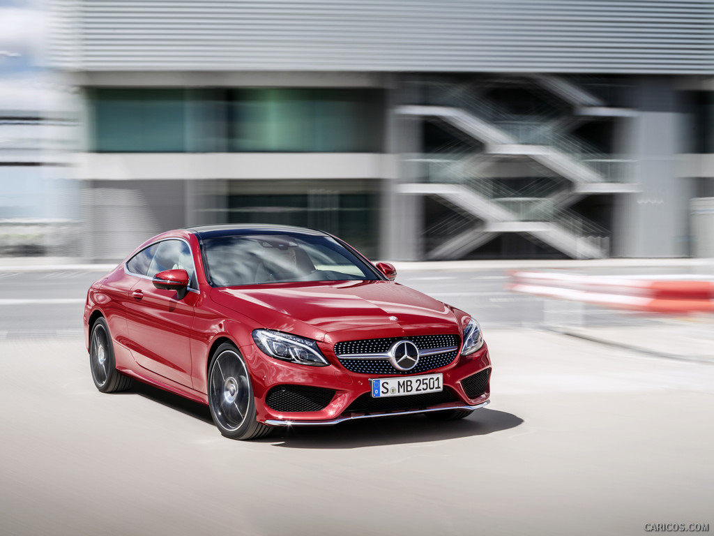 2017 Mercedes-Benz C-Class Coupe C250 d 4MATIC (Hyacinth Red) - 