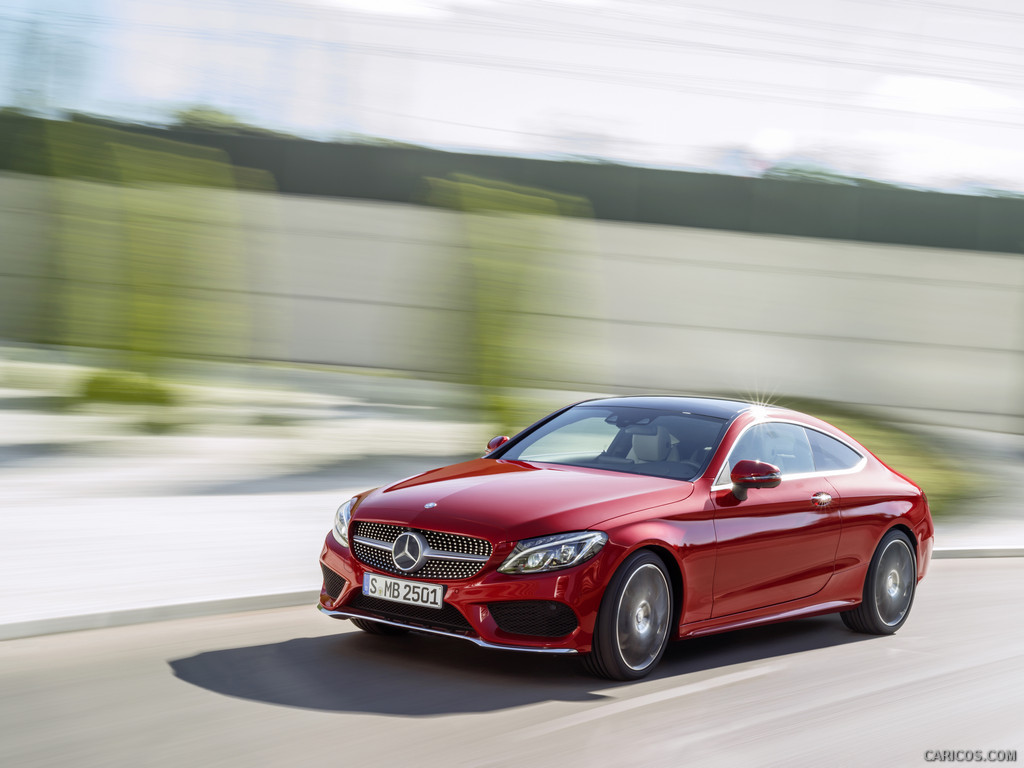 2017 Mercedes-Benz C-Class Coupe C250 d 4MATIC (Hyacinth Red) - 