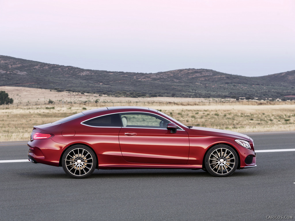 2017 Mercedes-Benz C-Class Coupe C250 d 4MATIC (Hyacinth Red) - 