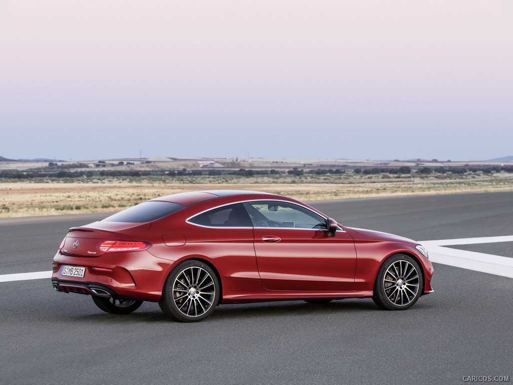 2017 Mercedes-Benz C-Class Coupe C250 d 4MATIC (Hyacinth Red) - 