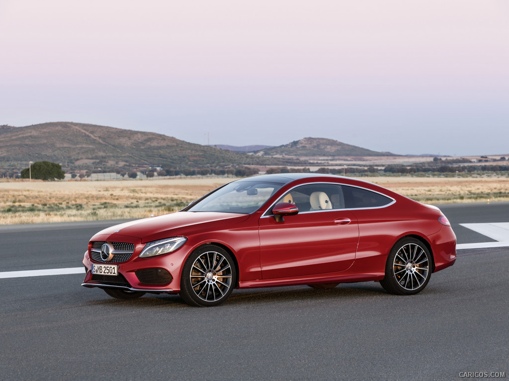 2017 Mercedes-Benz C-Class Coupe C250 d 4MATIC (Hyacinth Red) - 