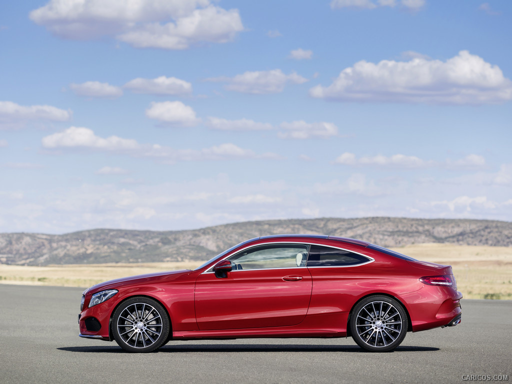 2017 Mercedes-Benz C-Class Coupe C250 d 4MATIC (Hyacinth Red) - 