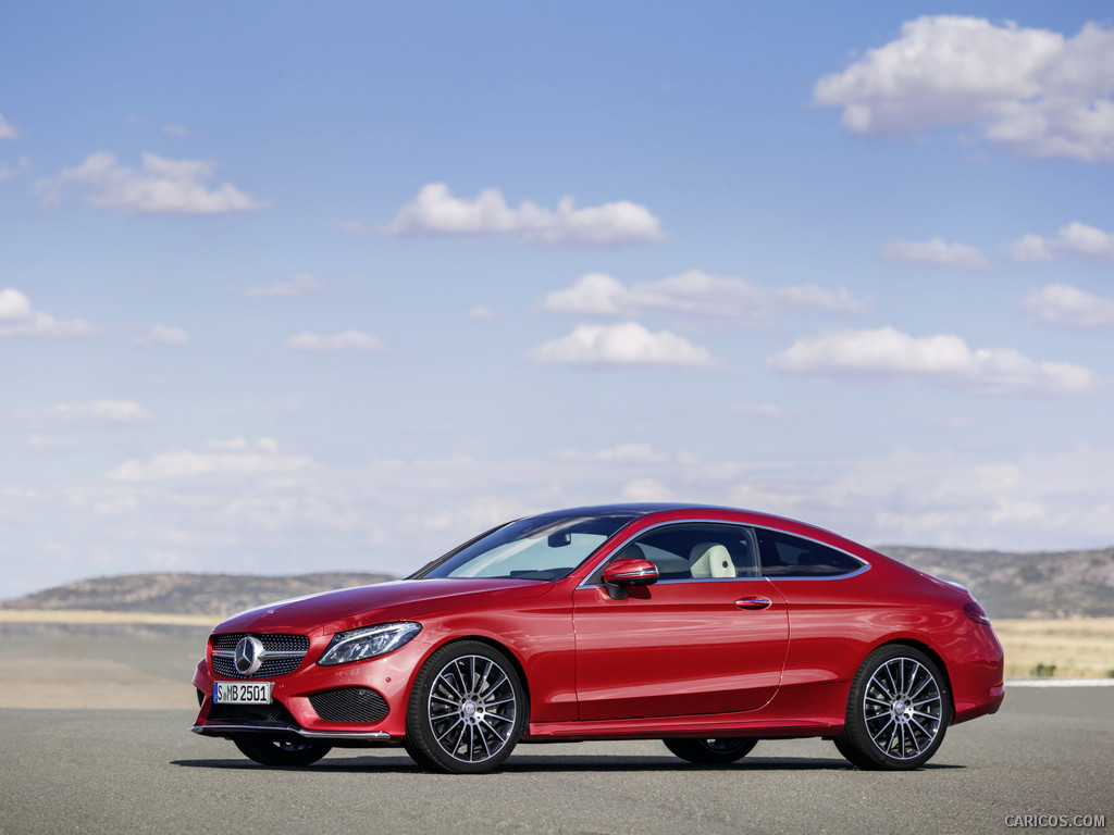 2017 Mercedes-Benz C-Class Coupe C250 d 4MATIC (Hyacinth Red) - 