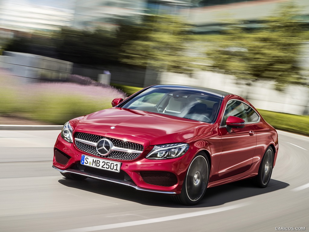 2017 Mercedes-Benz C-Class Coupe C250 d 4MATIC (Hyacinth Red) - Front