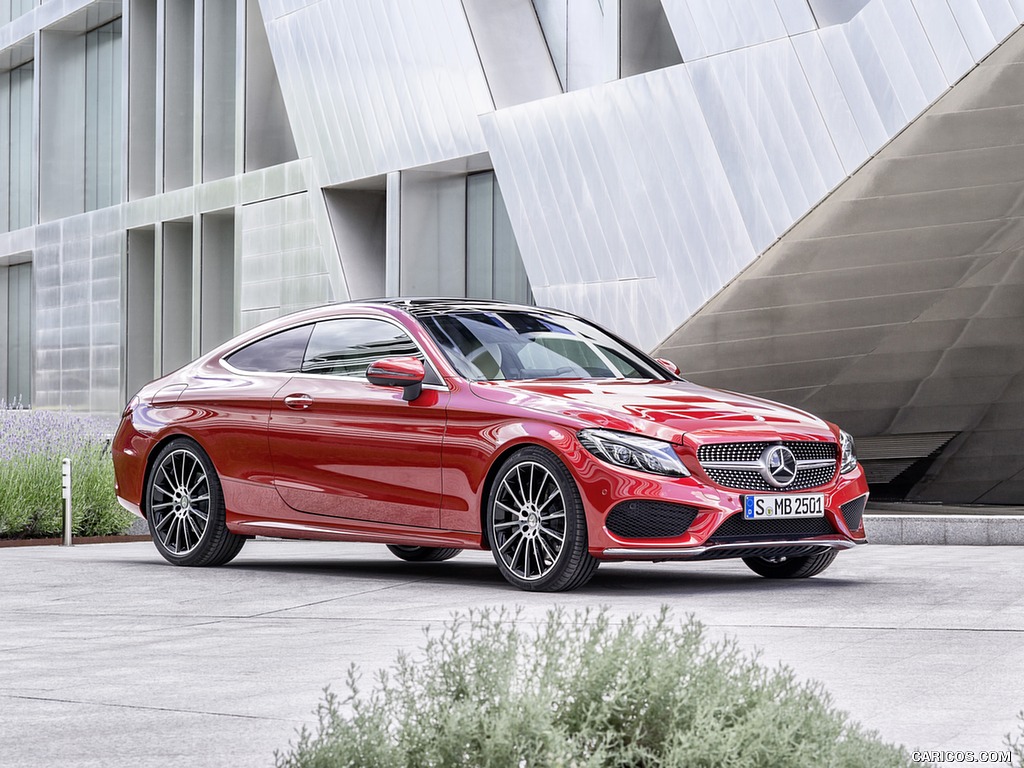 2017 Mercedes-Benz C-Class Coupe C250 d 4MATIC (Hyacinth Red) - Front