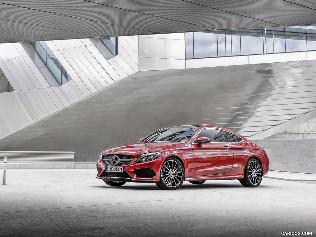 2017 Mercedes-Benz C-Class Coupe C250 d 4MATIC (Hyacinth Red) - Front