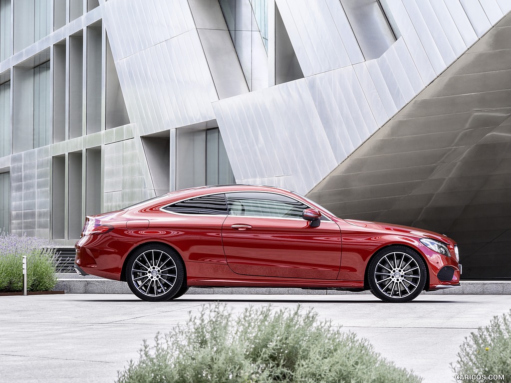 2017 Mercedes-Benz C-Class Coupe C250 d 4MATIC (Hyacinth Red) - Side