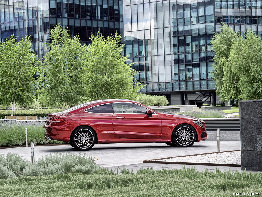 2017 Mercedes-Benz C-Class Coupe C250 d 4MATIC (Hyacinth Red) - Side