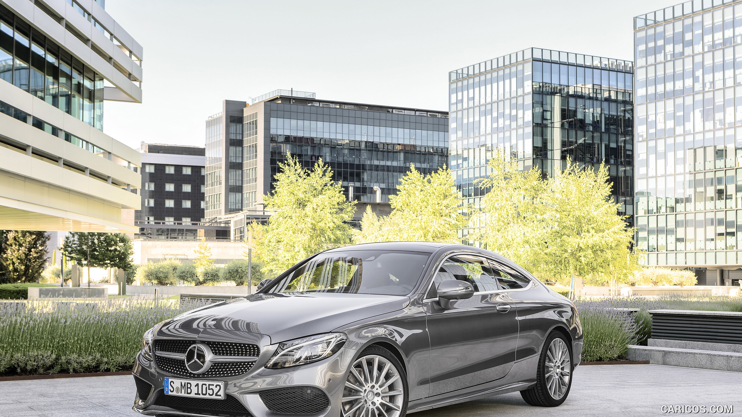 2017 Mercedes-Benz C-Class Coupe C300 (Selenit Grey) - Front, #52 of 210