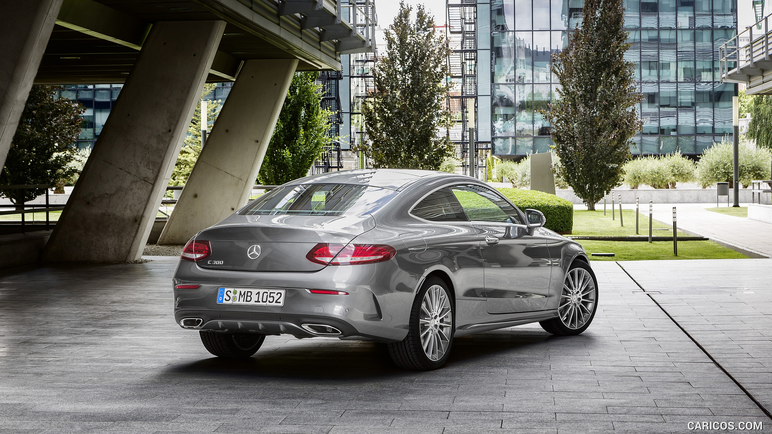 2017 Mercedes-Benz C-Class Coupe C300 (Selenit Grey) - Rear, #54 of 210