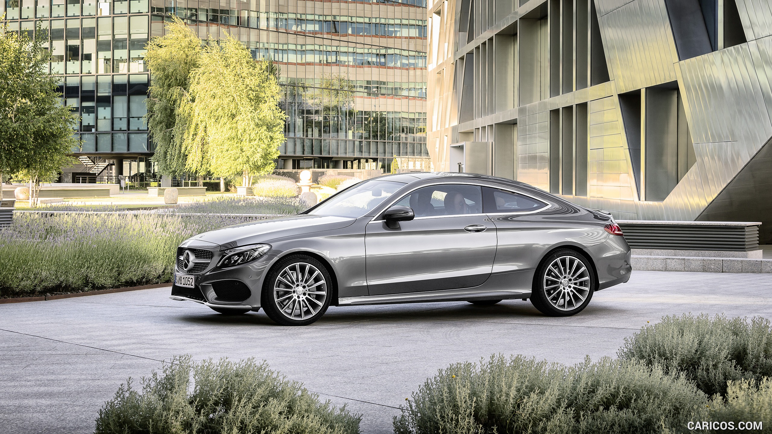 2017 Mercedes-Benz C-Class Coupe C300 (Selenit Grey) - Side, #53 of 210