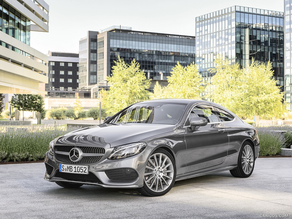 2017 Mercedes-Benz C-Class Coupe C300 (Selenit Grey) - Front