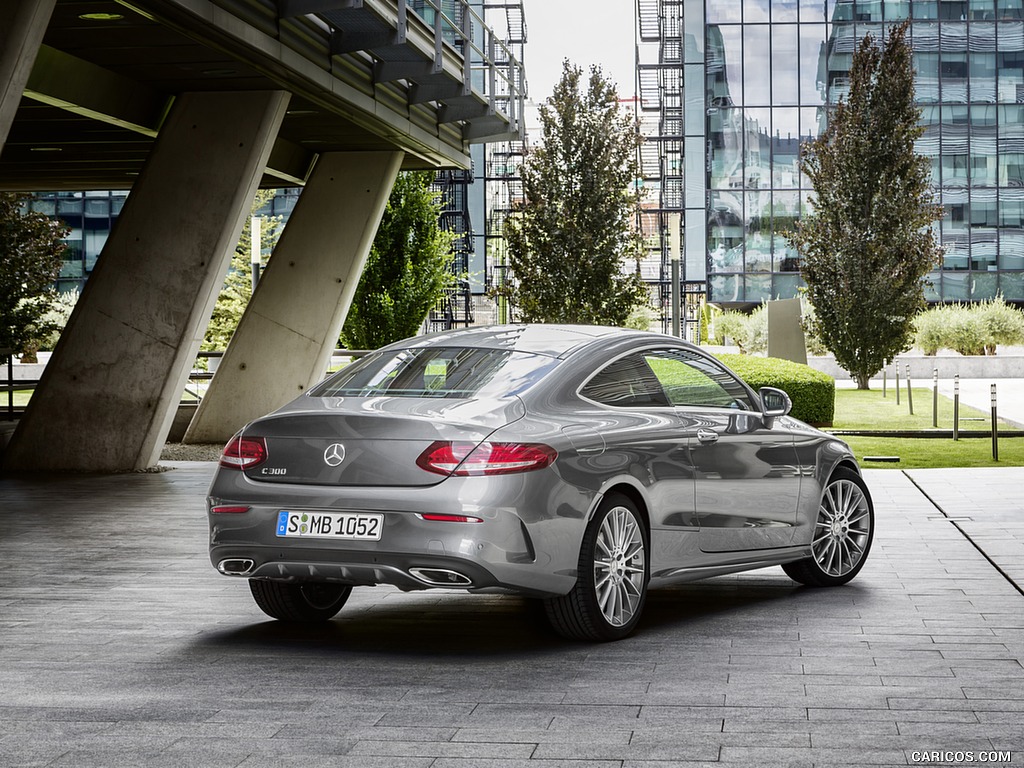 2017 Mercedes-Benz C-Class Coupe C300 (Selenit Grey) - Rear