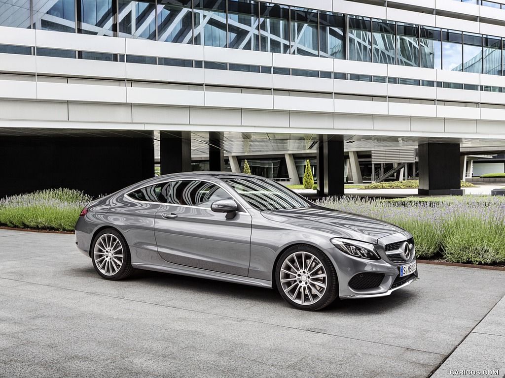 2017 Mercedes-Benz C-Class Coupe C300 (Selenit Grey) - Side