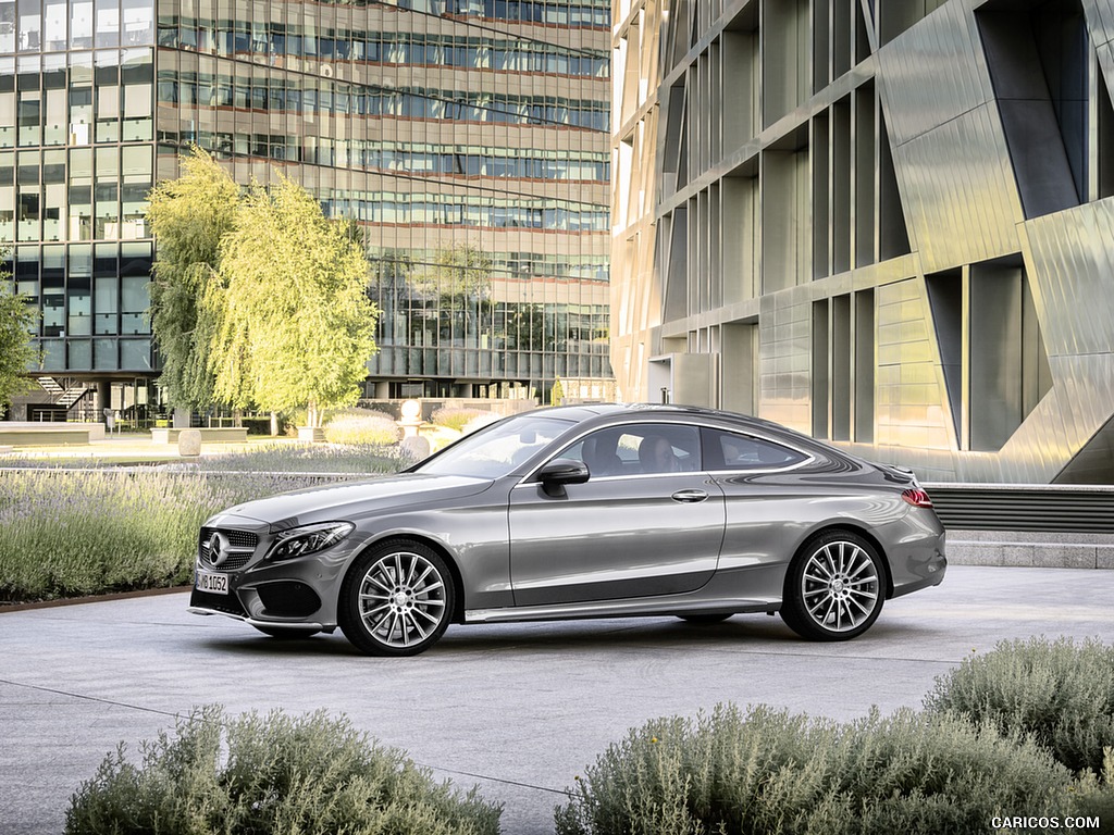 2017 Mercedes-Benz C-Class Coupe C300 (Selenit Grey) - Side