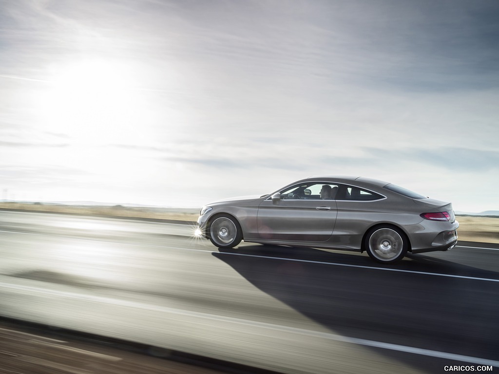 2017 Mercedes-Benz C-Class Coupe C300 (Selenit Grey) - Side