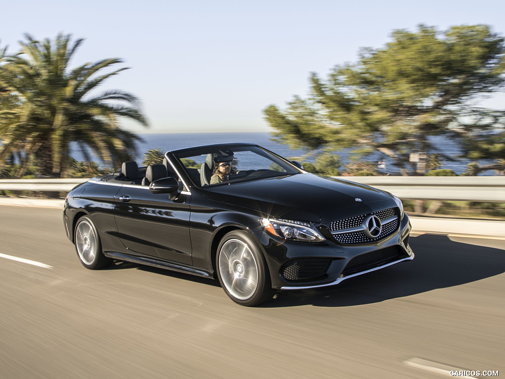 2017 Mercedes-Benz C300 Cabrio (US-Spec) - Front Three-Quarter