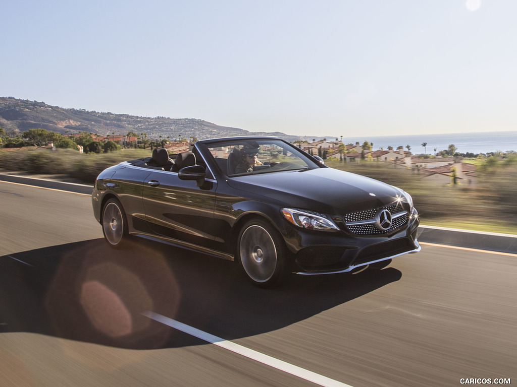 2017 Mercedes-Benz C300 Cabrio (US-Spec) - Front Three-Quarter