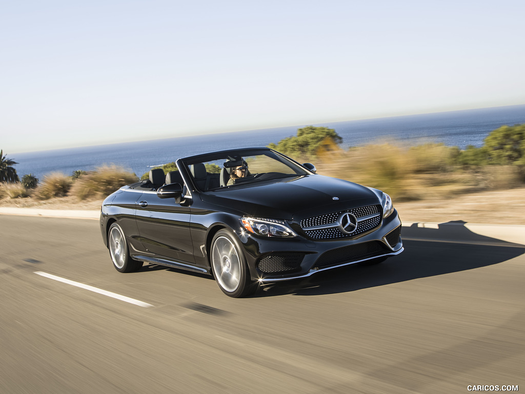 2017 Mercedes-Benz C300 Cabrio (US-Spec) - Front Three-Quarter