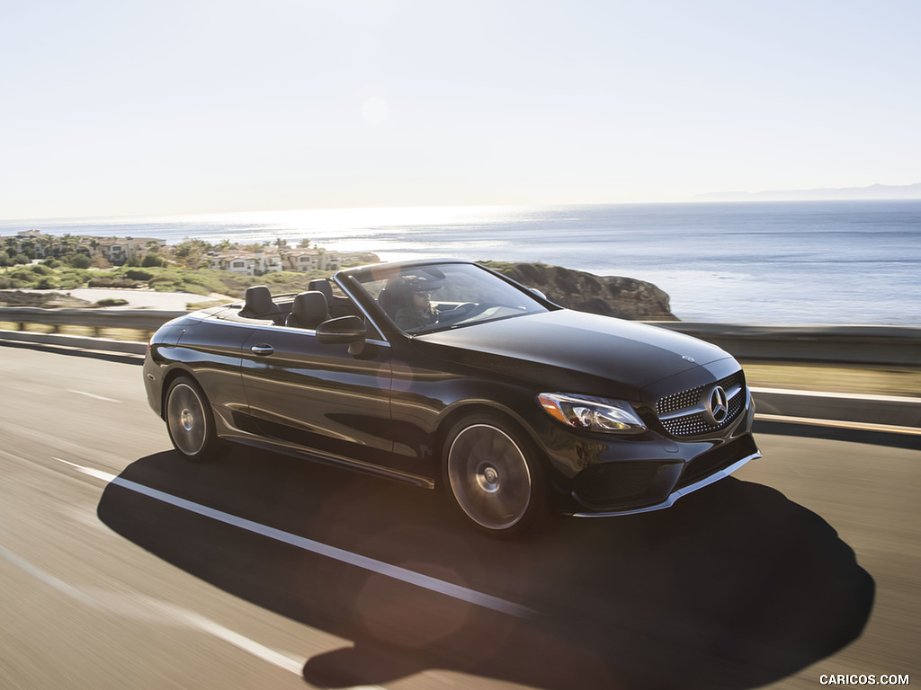 2017 Mercedes-Benz C300 Cabrio (US-Spec) - Front Three-Quarter