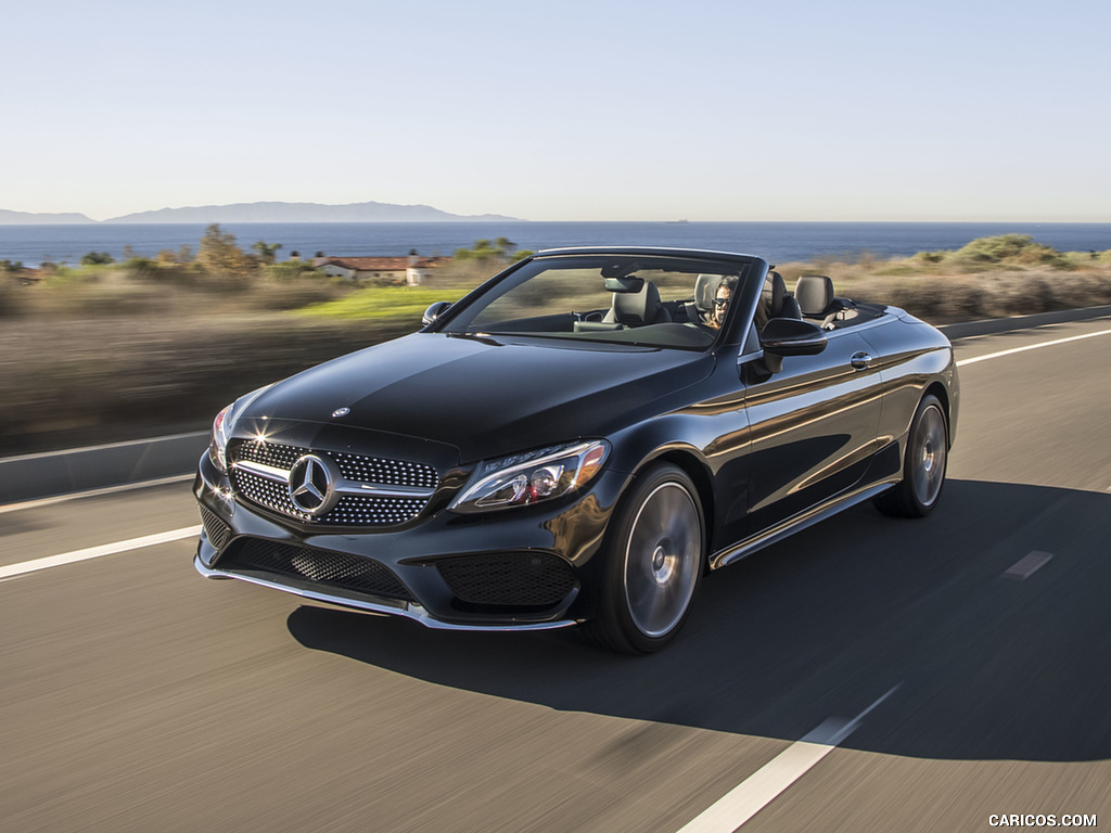 2017 Mercedes-Benz C300 Cabrio (US-Spec) - Front Three-Quarter