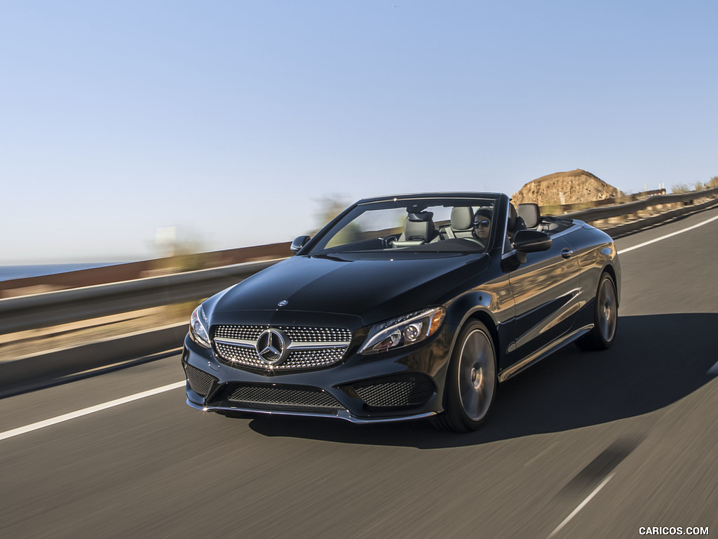 2017 Mercedes-Benz C300 Cabrio (US-Spec) - Front Three-Quarter