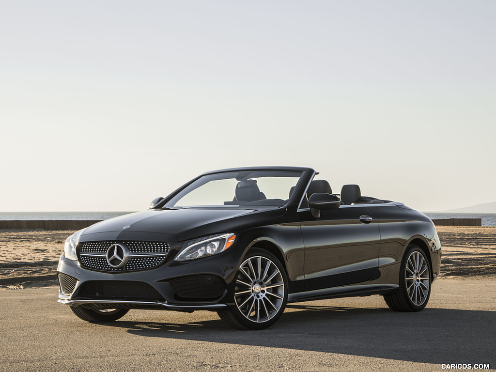 2017 Mercedes-Benz C300 Cabrio (US-Spec) - Front Three-Quarter